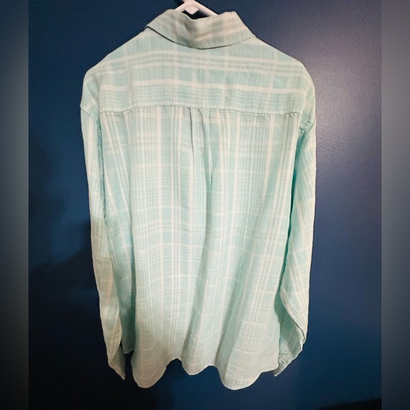 Tommy Bahama Aqua Plaid Men's Shirt XXL - Picture 2 of 7